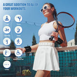 Ankle Weights Set of 2 (2 lb Each) Adjustable Wrist Weights for Women Men Wearable Arm Leg Weight for Pilates, Running, Walking, Workout, Yoga, Black