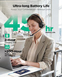 AI ENC Noise Cancelling for Clear Call & Meeting, Bluetooth 5.3 & USB Dongle for Laptop