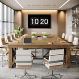 Tribesigns 5.9 ft Conference Table for 6-8 People, 70.87" Rectangle Meeting Table with Strong Double Pedestal