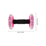Kisangel 2pcs Double Ab Roller Wheels, Exercise Roller Weight Loss Equipment, Portable Workout Fitness for Abdominal Home Office