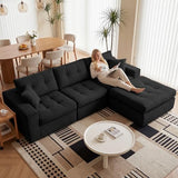 114" L-Sectional Couches for Living Room, Modular Sectional Sofa