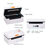 GRSJKRI Desktop Thermal Label Printer for 4x6 Shipping Package All in Maker 180mm/s Sticker Max.110mm Paper(USB BT)
