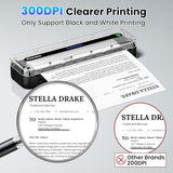 Phomemo Portable Printers Wireless for Travel, M832 Inkless Bluetooth Thermal Printer Support 8.5'' x 11'' US Letter & A4 Size, Compatible, with Case