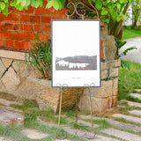 56" H Metal Scroll Extra Large Free Standing Adjustable Display Easel