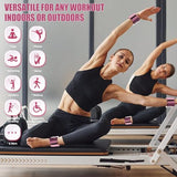 INDEPANDIA Wrist & Ankle Weights for Women and Men, 2lbs Pair Adjustable Silicone Weighted Bangles for Arm & Leg Workouts, Gradient Rose Mauve
