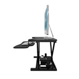 40" Electric Standing Desk Converter - Adjustable Height Desktop Riser with USB Charging Outlet & Detachable Keyboard Tray - Holds