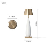 CORDIVA Cordless Table Lamp, Brass Rechargeable Dimmable LED Desk Lamp