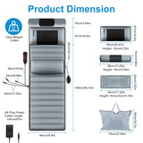 Full Body Vibration Massage Mat with Neck Kneading Massager for Family