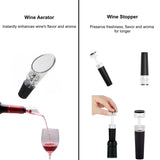 Electric Wine Opener with Wine Accessories -Rechargeable Wine Bottle Opener Set with Base, Wine Aerator, Foil Cutter and Wine Stoppers- Perfect Wine Gifts for Wine Lovers