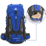 Bseash 60L Hiking Camping Backpack with Rain Cover, Waterproof Large Capacity Outdoor Sport Travel Daypack Climbing Touring (Army Green)