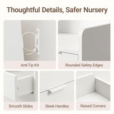 MAMAZING Keeva Pro 6-Drawer Baby Dresser with Changing Table, Easy Assembly
