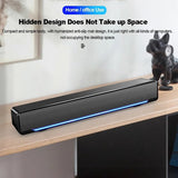 BXNSDFS Wired Powerful Computer Speaker Bar Stereo Subwoofer Bass Surround Sound Box for PC Laptop Phone