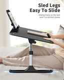 SAIJI Lap Desk for Bed, X-Large Foldable Laptop Table with Book Stand