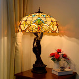 Tiffany Table Lamp Tiffany Style Large Table Lamp Baroque Multicolor Stained Glass Shade Desk Lamp