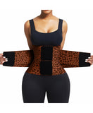 FeelinGirl Women Corset Workout Waist Trainer Corset Cincher Trimmer Belt Body Shaping Workout Body Shaper Brown XXL