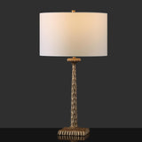 Antique Brass/White Metal Base 29-inch Dimmable Table Lamp (LED Bulbs Included) Safavieh