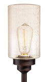Franklin Iron Works Libby Industrial Modern 66" Tall Tree Floor Lamp with Smart Socket Oiled Bronze Brown Metal 3-Light Amber Seeded Glass Shade for Living Room Family Bedroom Office House Home