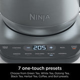 Ninja KT200 Precision Temperature Electric Kettle, 1500 watts, BPA Free, Stainless, 7-Cup Capacity, Hold Temp Setting, Silver