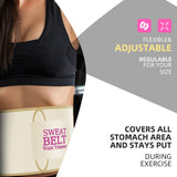ZPP Waist Trainer for Women and Men, Neoprene Sweat Band Waist Trimmer Belt Stomach Wrap for Workout Champagne