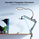 UBeesize 10" Ring Light with Overhead Phone Mount for Content Creation