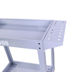 HIGOOD Heavy Duty Service Utility Cart,2 Shelf Steel, 800-Pound Capacity, 35.6 x 18.1x38-Inch Gray