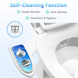 Toilet Bidet with Dual Nozzles Sprayer, Adjustable Water Aünsffer