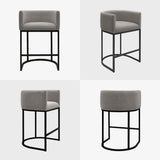 Counter Height Bar Stools Set of 3, 24 Inch Seat Height Barstools for Dining Room