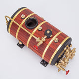 MechPuConToy Steam Boiler, 850mL Copper Horizontal Premium Steam Boiler Suitable for 1.0-1.5m Steam Model Ships, Single-Cylinder, Double-Cylinder and Three-Cylinder Steam Engines