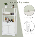 DICTAC Kitchen Pantry Storage Cabinets with Shelves,Drawer and Doors,Microwave Cart with Storage,Freestanding Floor Sideboard Cabinet with Microwave Space,Bookshelf,Display Unit for Home,White