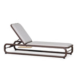 PURPLE LEAF 1 Piece Patio Chaise Lounge Luxury Heavy-Duty Coffee