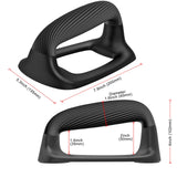 Kipika Push Up Bars - Stable Non-Slip Pushup Handles with Soft Grip - Ideal for Floor Strength Training of Chest and Arms - Black Kipika