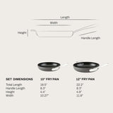 All-Clad E7859064 HA1 Hard Anodized Nonstick Fry Pan Cookware Set, 10 Inch and 12 Inch Fry Pan, 2 Piece, Black