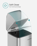 Kitchen Trash Can, 8-Gallon (30 L) Trash Bin, Stainless Steel Garbage Can