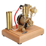 MechPuConToy Engine Model Kit That Works, Stirling Water-Cooled Miniature Engine Model with Cooling Water Tank and Circulating Gear Pump, Physics Science Experiment for Youth Adult