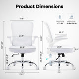 Office Chair,Ergonomic Mesh Desk Chair with Adjustable Lumbar Support,Computer Chair with Flip-up Armrests,