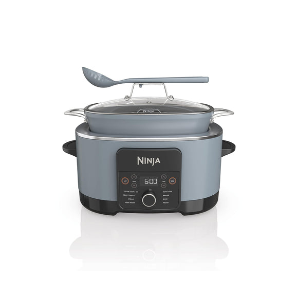 8.5 Quart Multi-Cooker, with 8-in-1 Slow Cooker, Dutch Oven, Steamer, Glass Lid Integrated Spoon, Nonstick Ninja