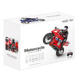 Tiodei 1/6 Scale Self-Balancing RC Motorcycle, Six-Axis Gyroscope,2.4GHz Dual Motor Remote Control Bike, Wheelie Stunt Model (RTR Version/Red)