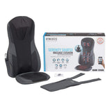 Homedics Serenity Shiatsu Massage Cushion with Sound & Meditation|5 Massage Styles for Pain Relief, Targets Neck & Shoulders, Plus Soothing Heat | App Enabled
