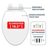 toilet seat risers for seniors, Slow Close, Elevated toilet seat CcBello