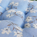 HXAZGSJY Chair Cushions for Dining Chairs Bohemian Soft Patio Chair Pads Indoor Office Home Kitchen Square Dining Chair Cushion Pillow Blue Flower 20"x20"x4"