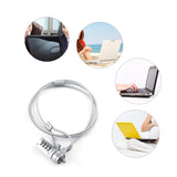 Laptop Theft Deterrent Laptop Combination Security Lock Cable Chain Theft Deterrent 4 Digit Password for Notebook PC Lock Cable