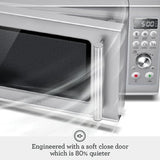 Breville BMO650SIL Compact Wave Soft Close Countertop Microwave Oven, Silver