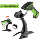 Tera Barcode Scanner Wireless with Stand: Industrial Drop-resistant Green