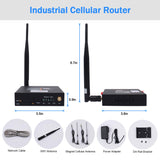 Industrial 4G LTE WiFi Router 3G/4G Yeacomm YF325 Wireless Modem Unlocked with Dual Sim Card Slot,