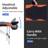 BestMassage Aluminium Massage Bed Portable Massage Table 28 inch Wide Lash Bed Height Adjustable 3 Folding Spa Table with Non-Woven Bag for Spa Footmassage Facial CareSpa Tattoo