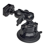 UAYESOK Heavy Duty Handheld Radio Car Mount, Speaker Mic Vehicle Holder (Vacuum Suction Cup, Windshield Dashboard Mounting) For HT, Walkie talkie, Scanner