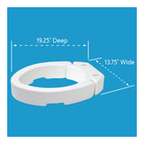 Raised Toilet Seat, Adds 3.5 Inches of Height to Toilet Carex