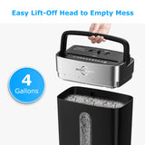 Shredder for Home Office, 8-Sheet Crosscut Credit Card Shredder, Small Paper Shredder for Home Use with 4 Gallons Wastebasket, High Security Level P-4, ETL Certification (S3101) BONSEN