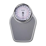 Salter Pro-Helix Professional Oversized Bathroom Scale with Grey Vinyl Anti-Slip Bath Mat, 400 LB Capacity, Analog Scale, 18.25 x 13.0 inch, Grey