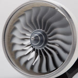 MechPuConToy Turbofan Engine Model Kit That Works, TRENT900 1/15 Functional Turbofan Aircraft Jet Engine Model with Red Simulated Flame Light - Finished Version (Electric Light Version)